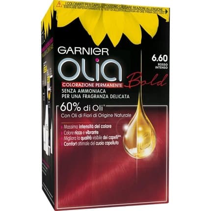 Garnier Olia Permanent Hair Color 6.60 Intense Red