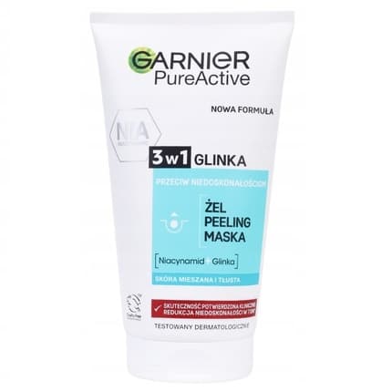 Garnier Pure Skin 3-in-1 Face Wash, Scrub & Mask 150ml