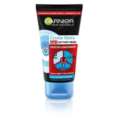 Garnier Pure Skin Intensive Charcoal 3-In-1 Cleansing Gel 150ml