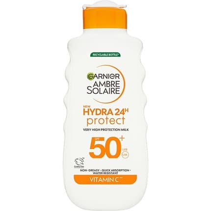 Garnier Ambre Solaire Hydra 24h Protect SPF 50 Sunscreen Milk 175ml
