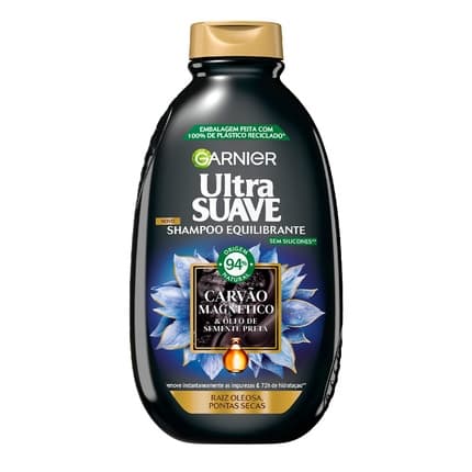 Garnier Ultra Soft Charcoal Shampoo 600ml