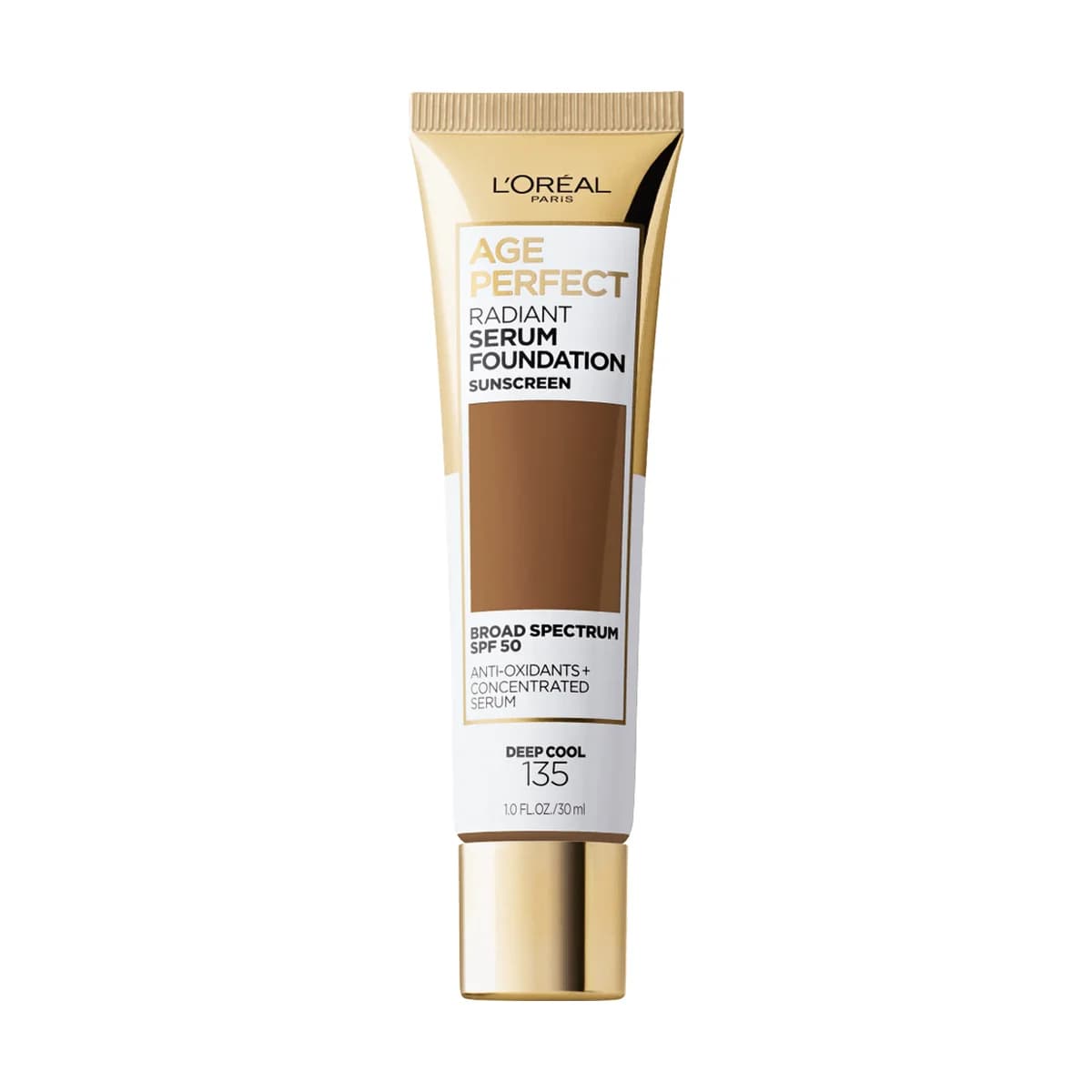 Loreal Paris Age Perfect Makeup Radiant Serum Foundation with SPF 50 -135 Deep Cool