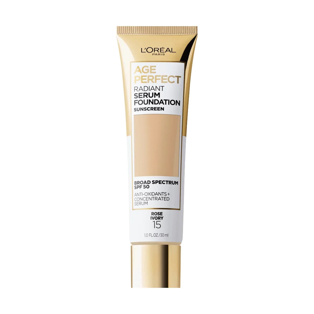 Loreal Paris Age Perfect Makeup Radiant Serum Foundation with SPF 50 -15 Rose Ivory