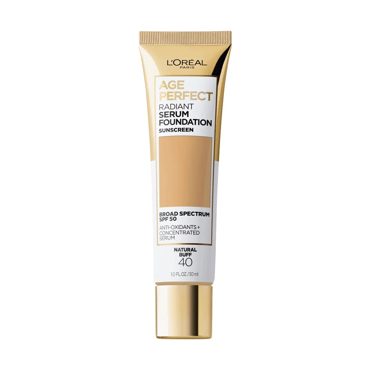 Loreal Paris Age Perfect Makeup Radiant Serum Foundation with SPF 50 -40 Natural Buff