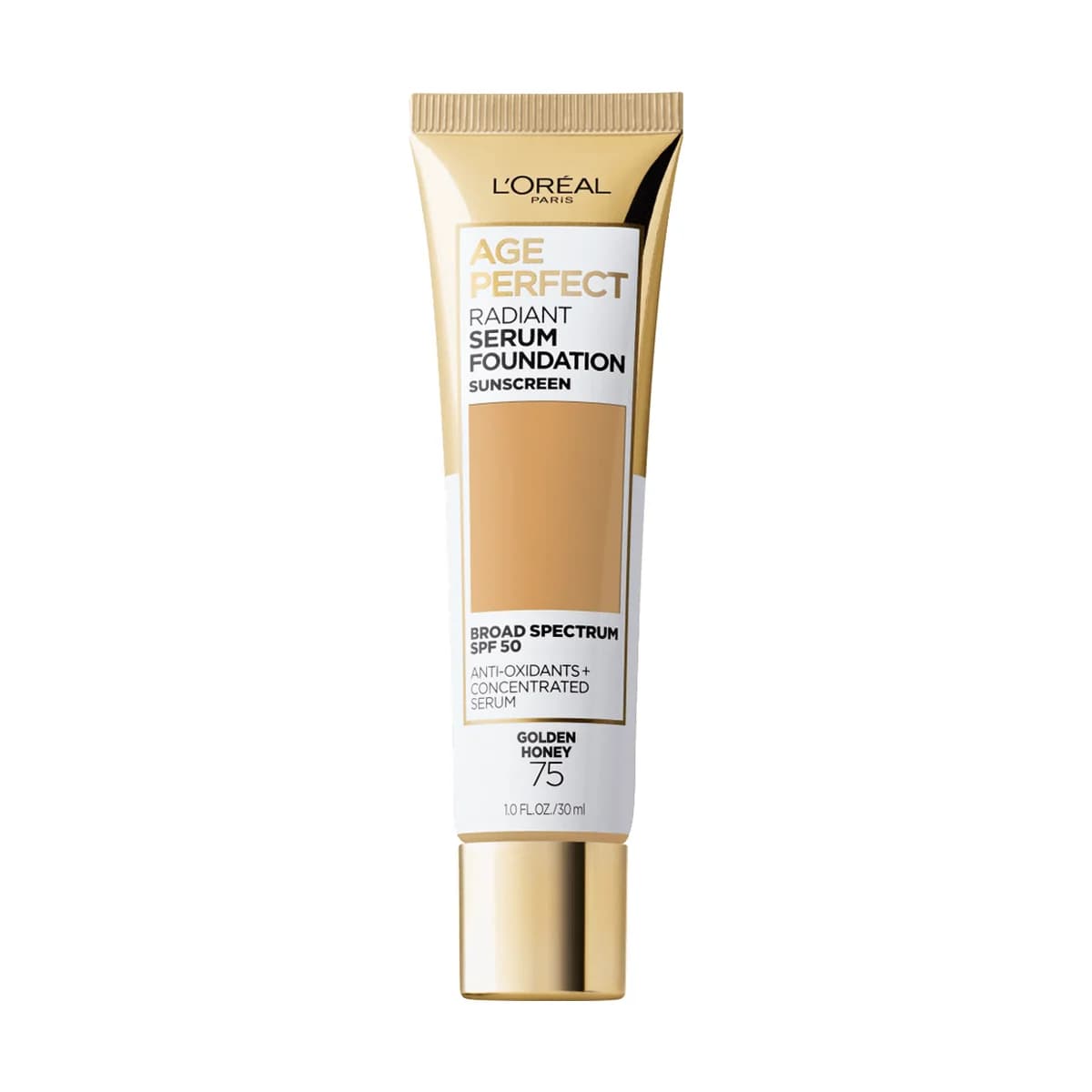 Loreal Paris Age Perfect Makeup Radiant Serum Foundation with SPF 50 -75 Golden Honey