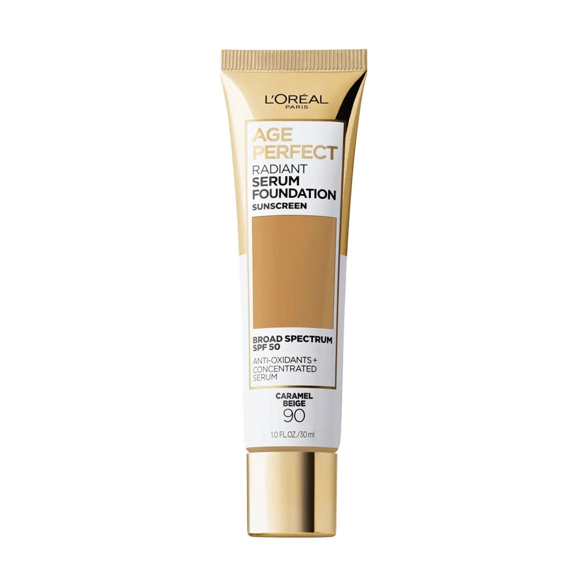 Loreal Paris Age Perfect Makeup Radiant Serum Foundation with SPF 50 -90 Caramel Beige