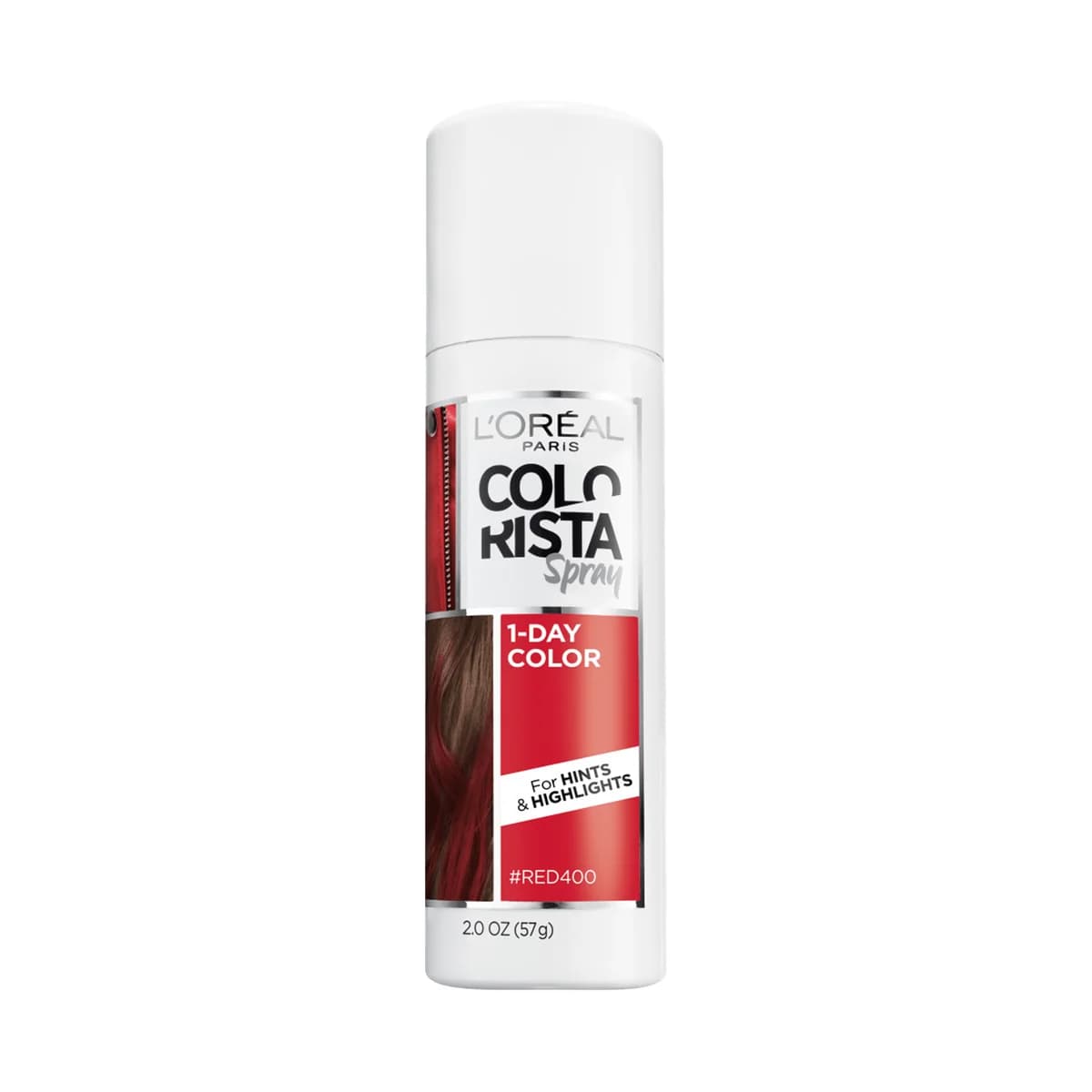 Loreal Paris Colorista Hair Makeup Temporary 1-Day Hair Color Spray -Red