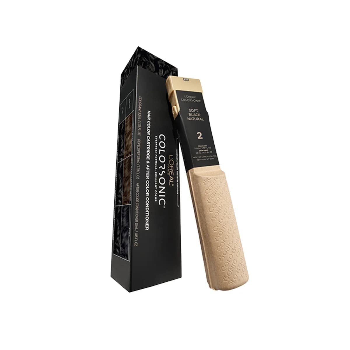 Loreal Paris Colorsonic Permanent Hair Color Cartridge -2 Soft Black Natural