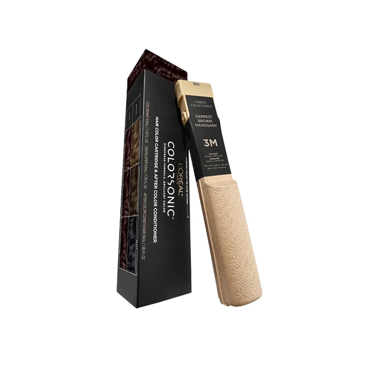 Loreal Paris Colorsonic Permanent Hair Color Cartridge -3M Darkest Brown Mahogany