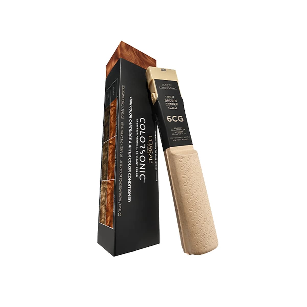 Loreal Paris Colorsonic Permanent Hair Color Cartridge -6CG Light Brown Copper