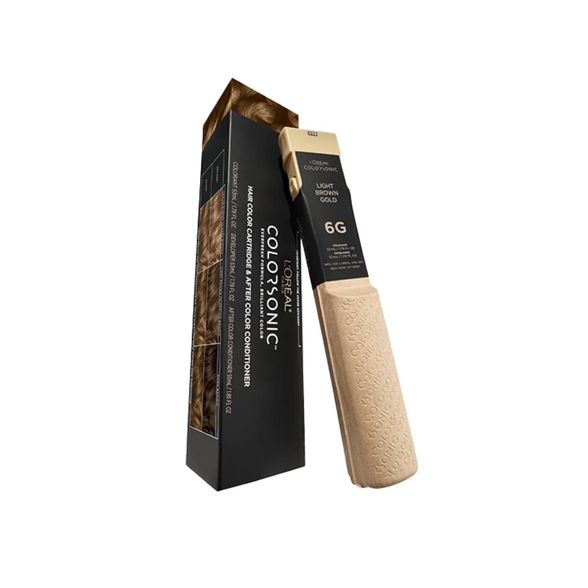 Loreal Paris Colorsonic Permanent Hair Color Cartridge -6G Light Brown Gold