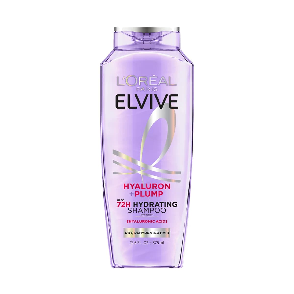 Loreal Paris Elvive Hyaluron + Plump Hydrating Shampoo with Hyaluronic Acid for Dry Hair -free
