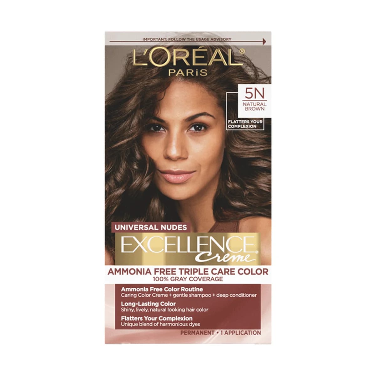 Loreal Paris Excellence Universal Nudes -Natural Brown 5N