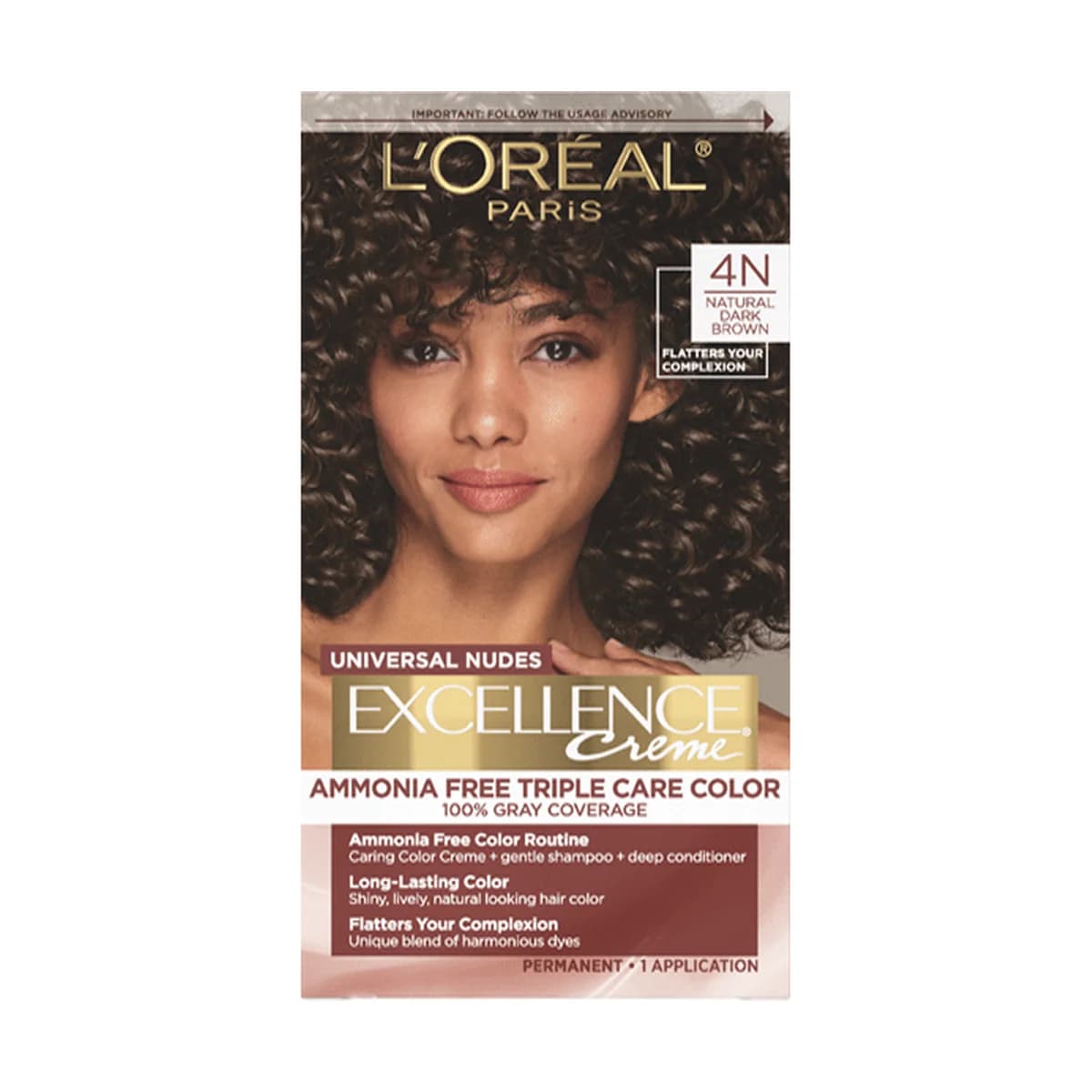 Loreal Paris Excellence Universal Nudes -Natural Dark Brown 4N