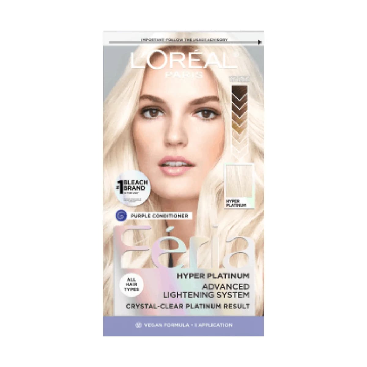 Loreal Paris Feria Hyper Platinum Advanced Lightening System Bleach -Hyper Platinum