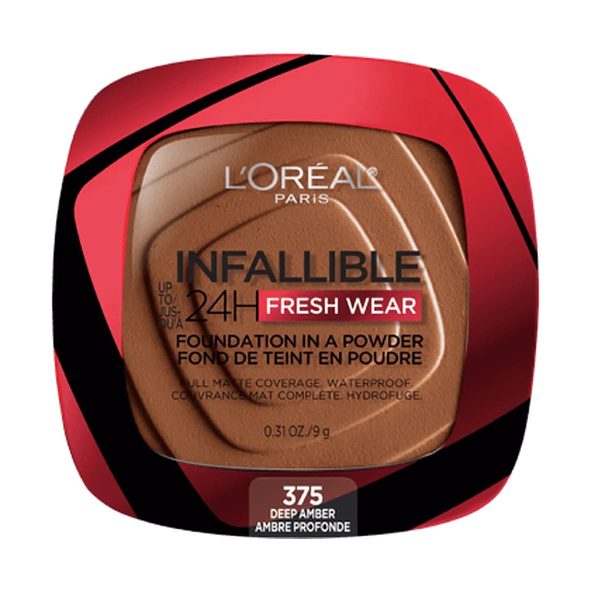 Loreal Paris Infallible Up to 24H Fresh Wear Foundation in a Powder -Deep Amber