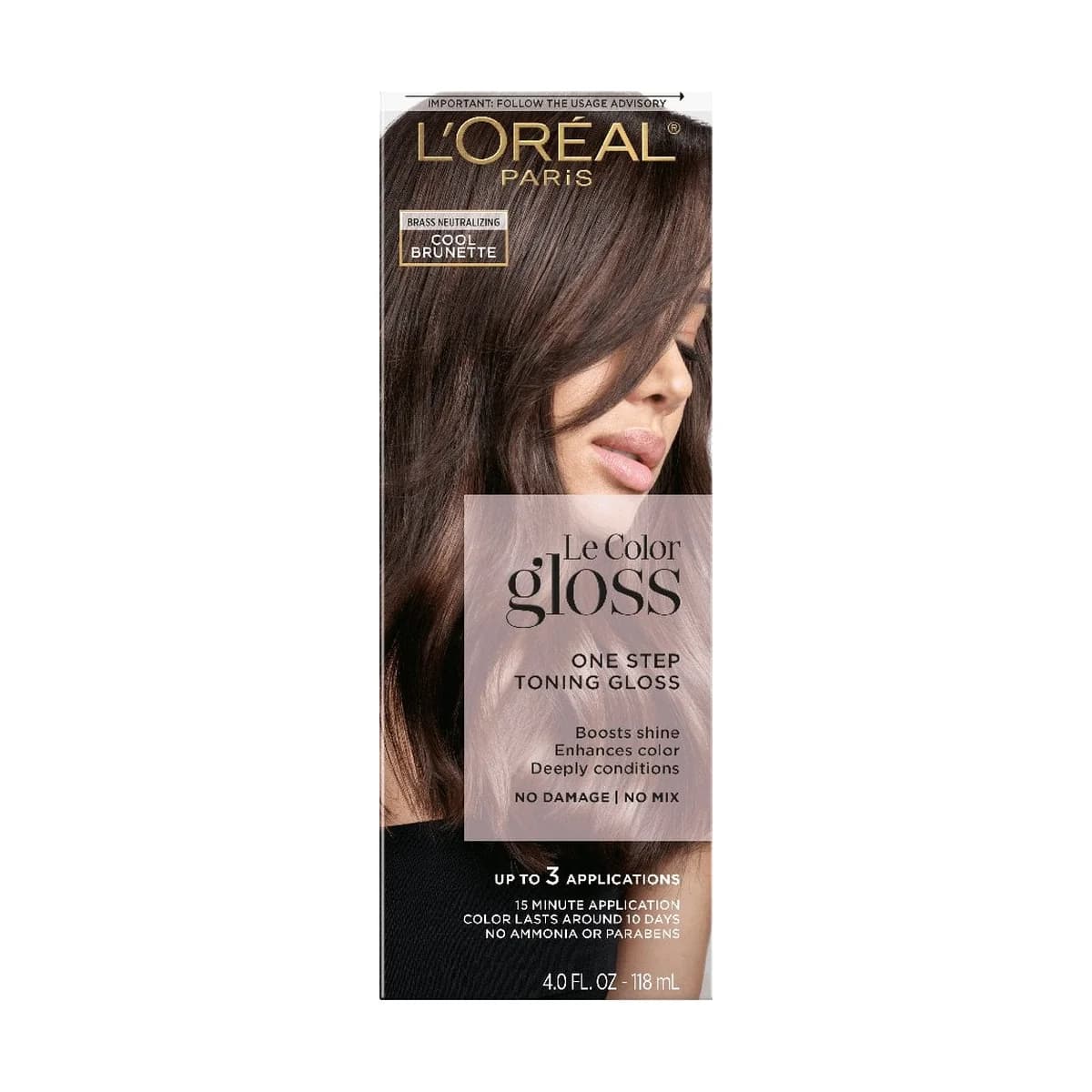 Loreal Paris Le Color Gloss One Step In-Shower Toning Gloss -Cool Brunette