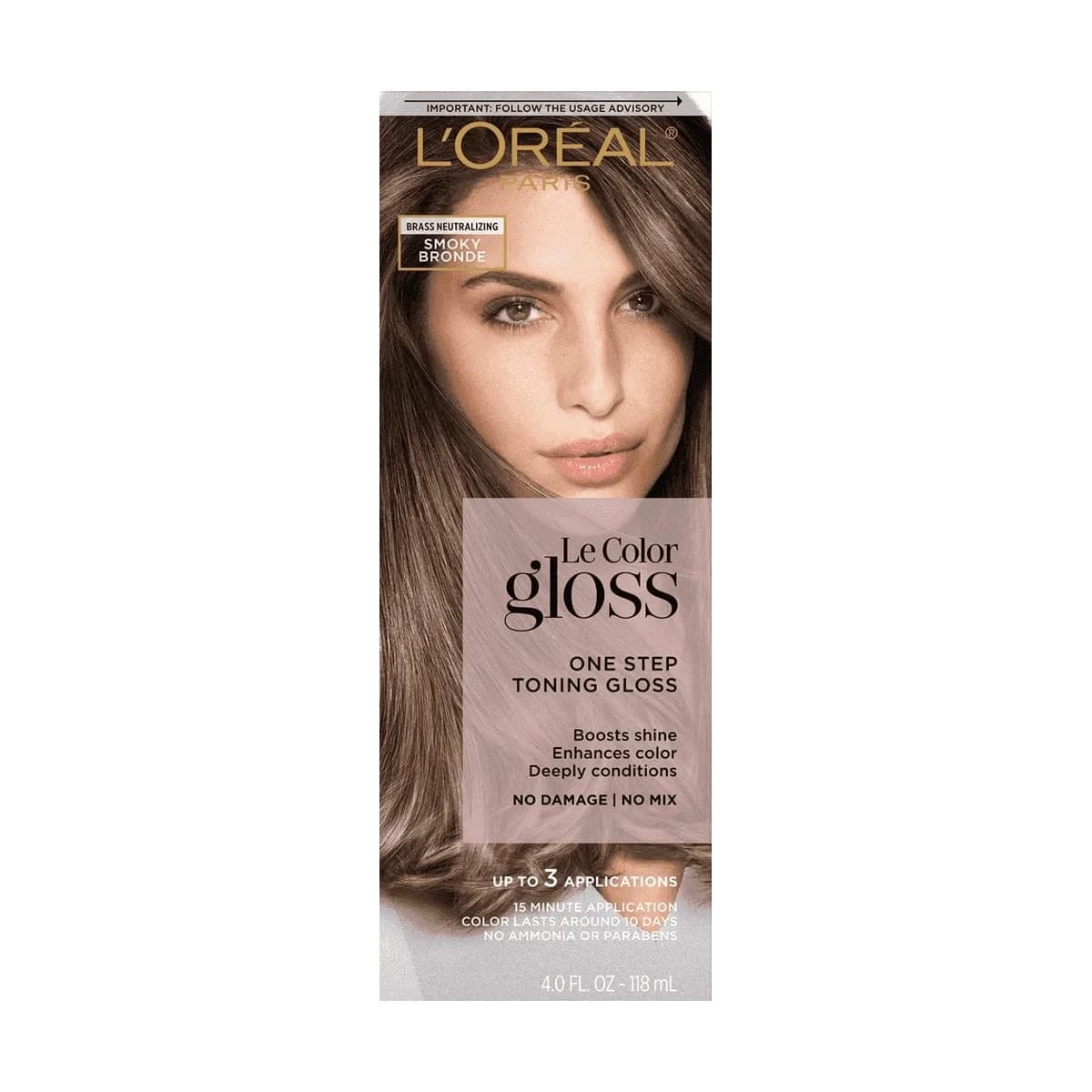 Loreal Paris Le Color Gloss One Step In-Shower Toning Gloss -Smoky Bronde