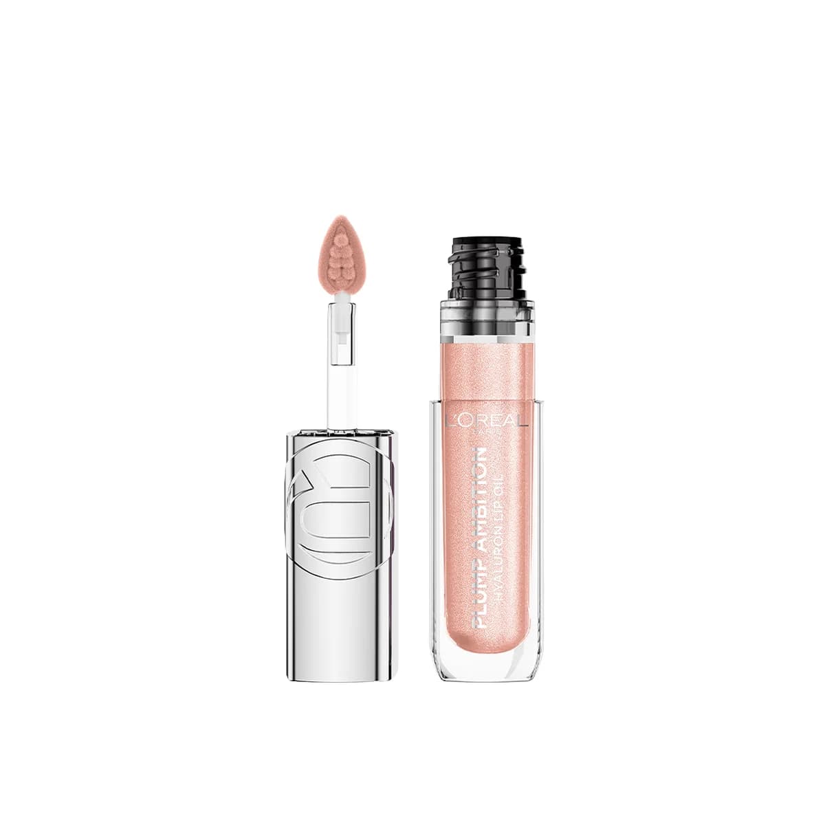 Loreal Paris Paradise Hyaluron Lip Oil Shimmer Infinite Lights for Plump, Shimmery Lips -Quartz Lights