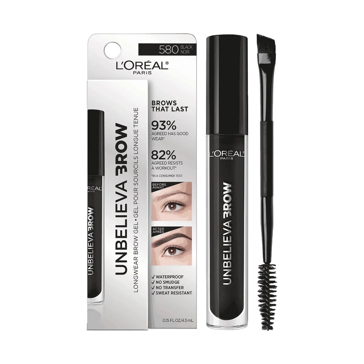 Loreal Paris Unbelieva-Brow Longwear Waterproof Brow Gelss -Black