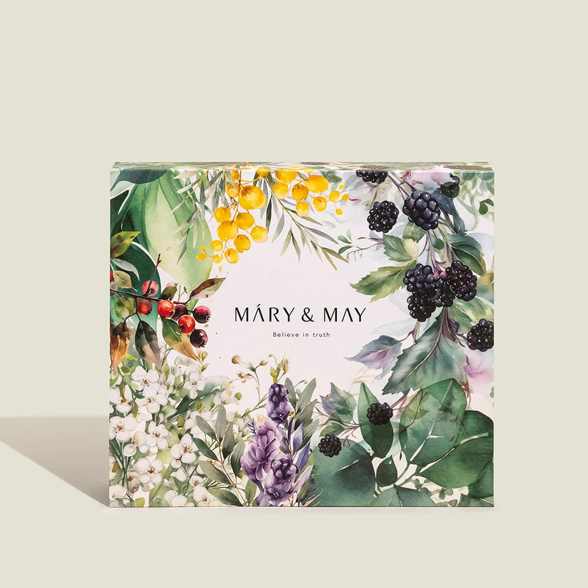 mary & may Soothing Gel Cream+Idebenone Blackberry Cream Duo Set - 100g x2