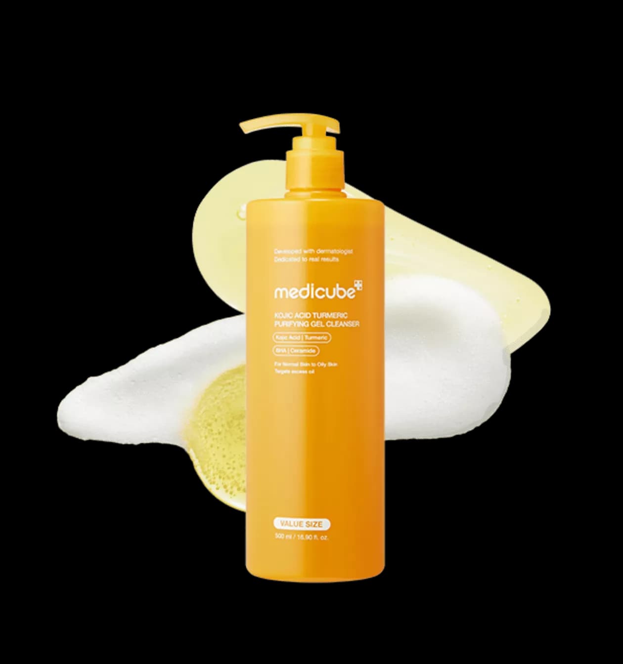 Medicube Kojic Acid Turmeric Purifying Gel Cleanser 500ml