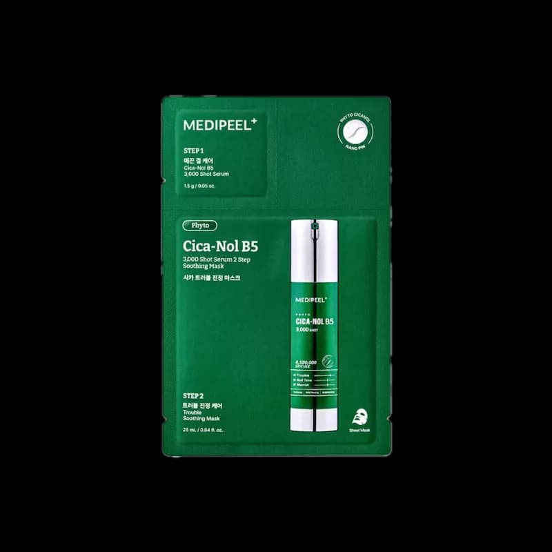 MEDIPEEL Phyto Cica-Nol B5 3000 Shot Serum 2 Step Mask 5ea