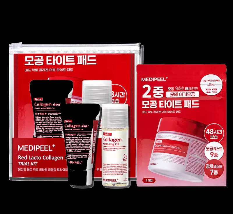 MEDIPEEL Red Lacto Collagen Cleansing Trial Kit