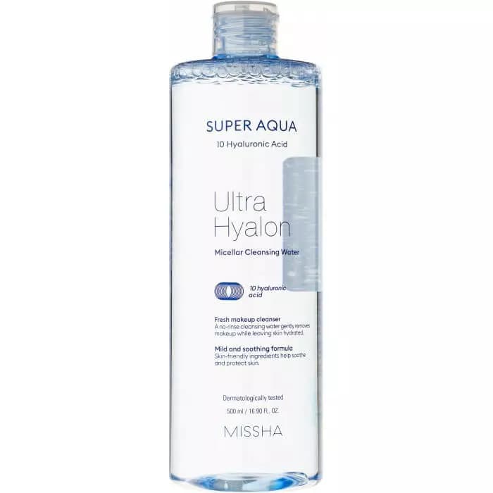 MISSHA Super Aqua Ultra Hyaluronic Micellar Cleansing Water 500ml