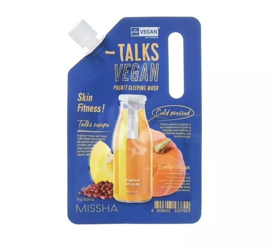 MISSHA Talks Vegan Squeeze Pocket Sleep Pack_Skin Fitness 10g