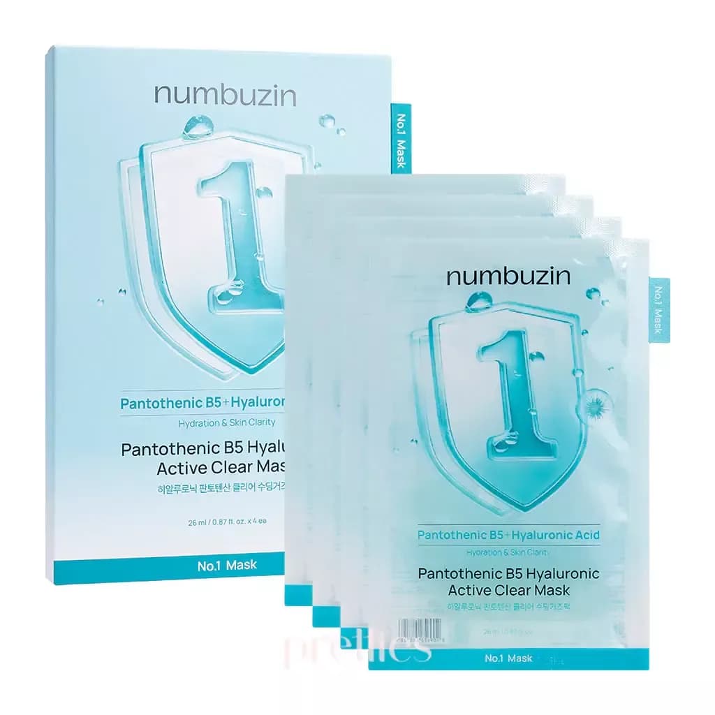 numbuzin No.1 Pantothenic B5 Hyaluronic Active Clear Mask 10 Sheets