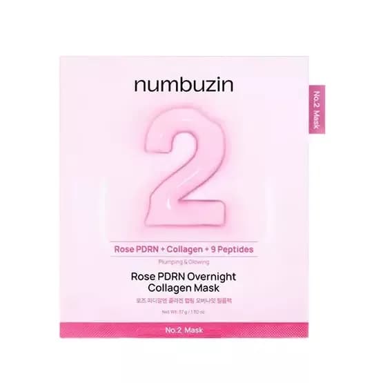 numbuzin No.2 Rose PDRN Overnight Collagen Mask 1 Sheet