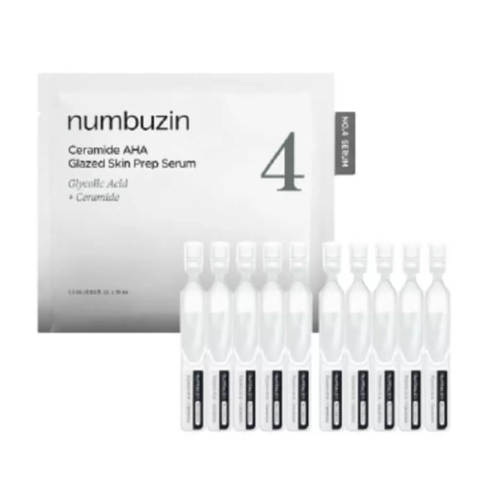 numbuzin No.4 Ceramide AHA Glazed Skin Prep Serum 1.3ml*10ea
