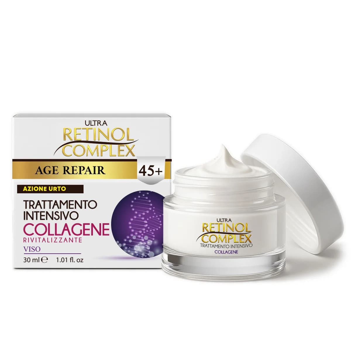 Retinol Complex TRATTAMENTO INTENSIVO VISO AL COLLAGENE – AZIONE URTO 30ml