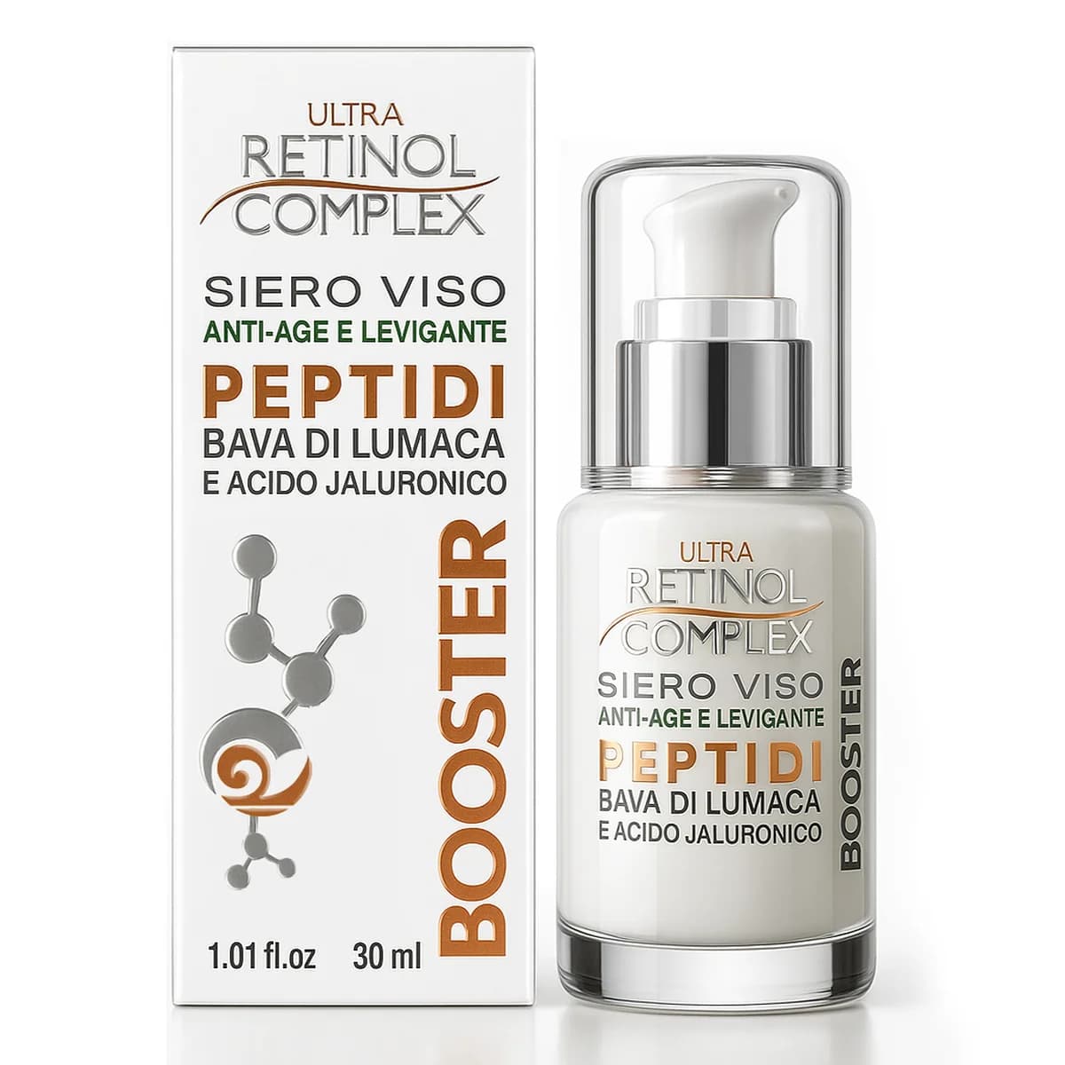 Retinol Complex SIERO BOOSTER PEPTIDI E BAVA DI LUMACA 30ml