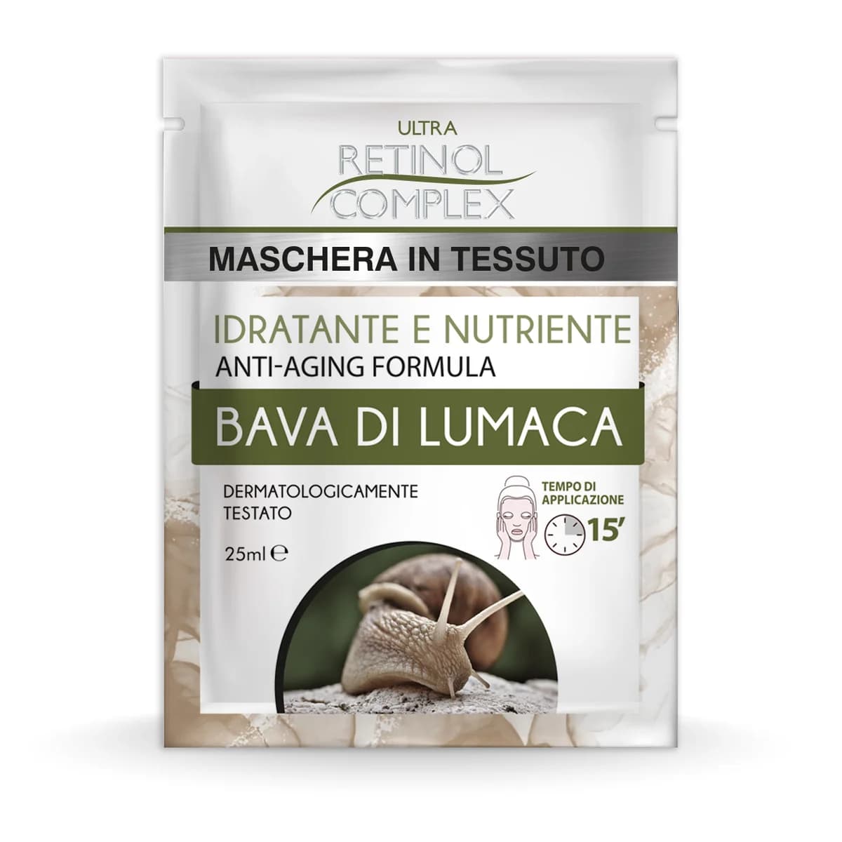 Retinol Complex MASCHERA IN TESSUTO BAVA DI LUMACA 25ml SINGOLA