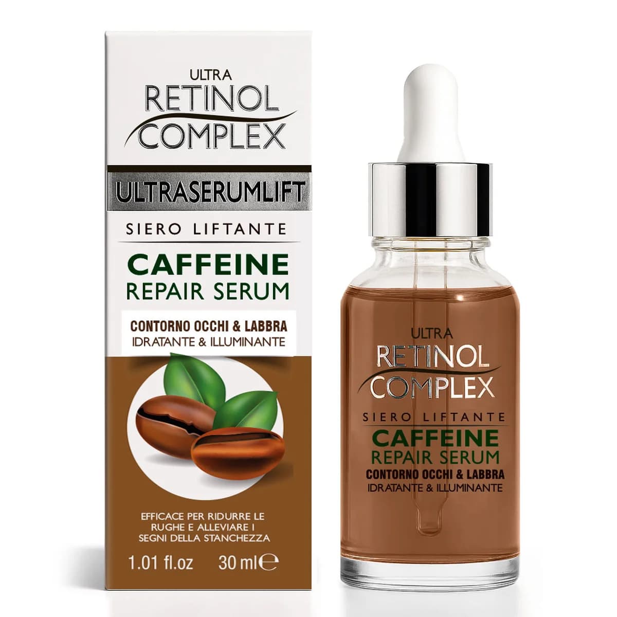 Retinol Complex SIERO CONTORNO OCCHI E LABBRA CON CAFFEINA 30ml