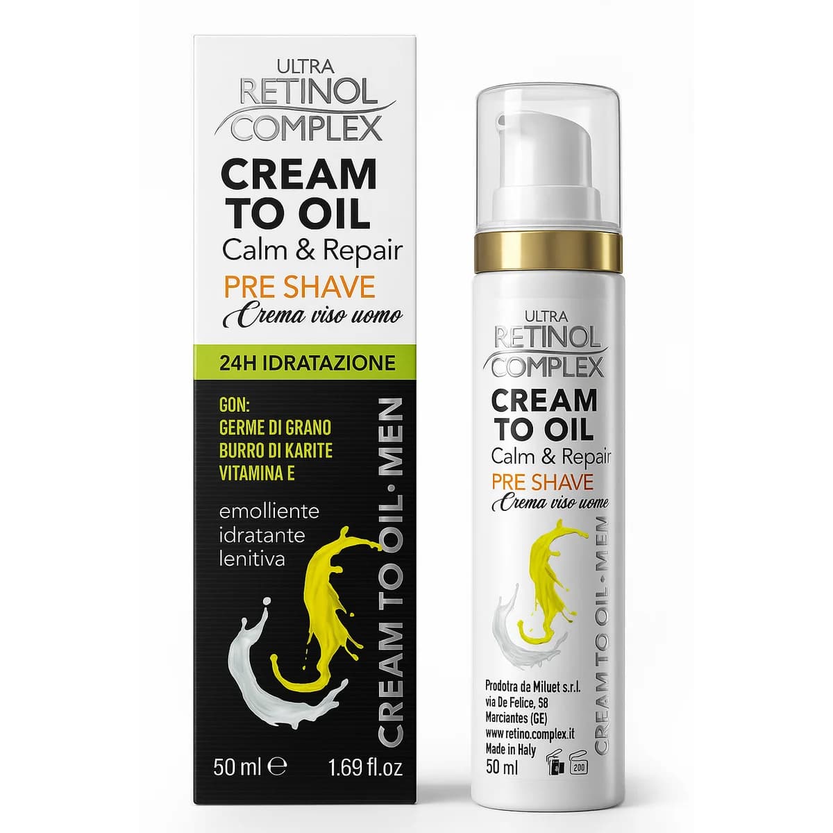 Retinol Complex CREAM TO OIL – LINEA MEN 50ml