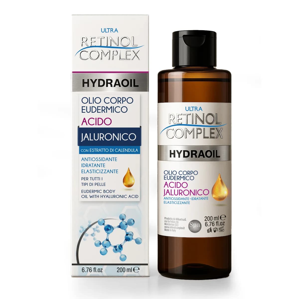 Retinol Complex OLIO EUDERMICO ALL’ACIDO JALURONICO 200ml