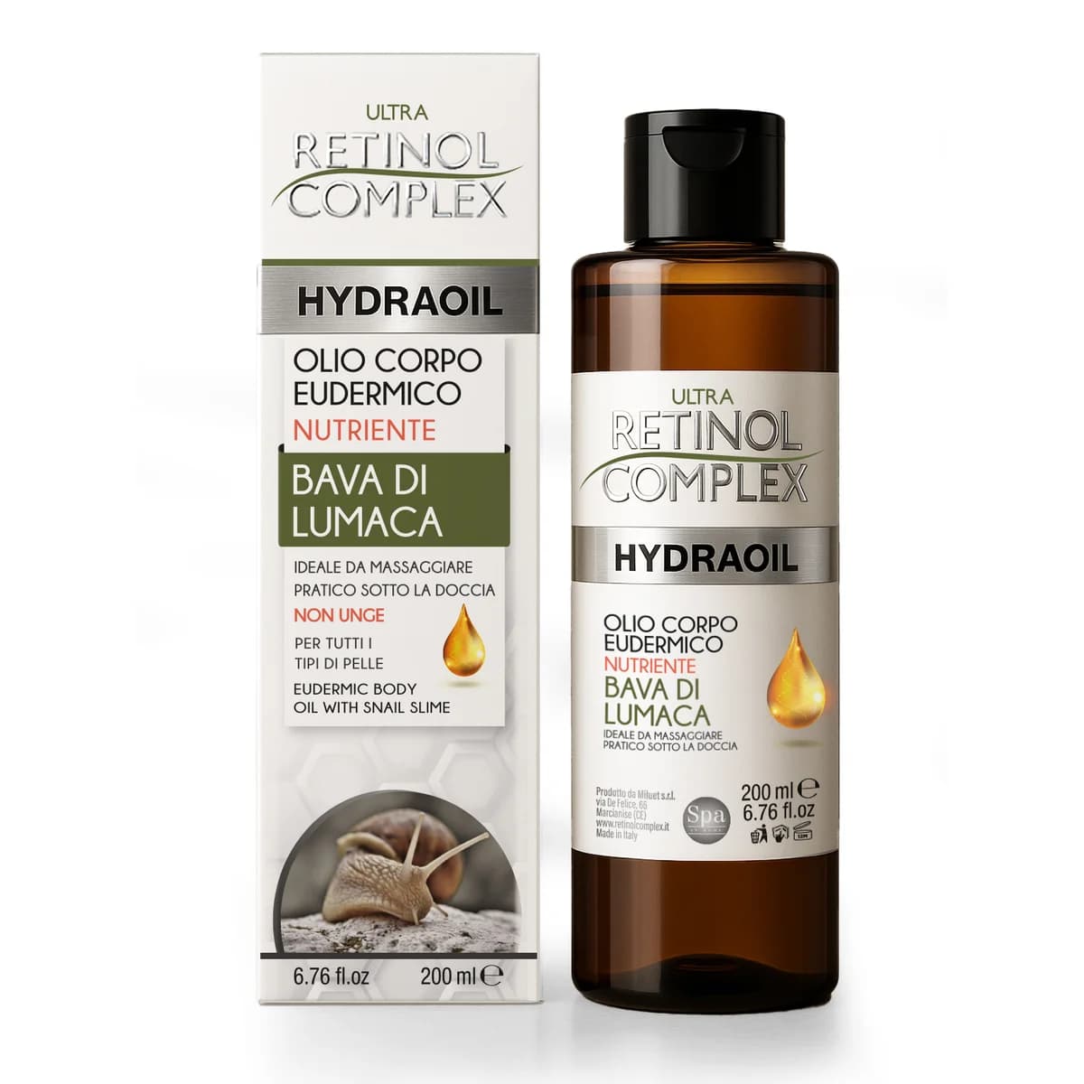Retinol Complex OLIO CORPO EUDERMICO BAVA DI LUMACA 200ml