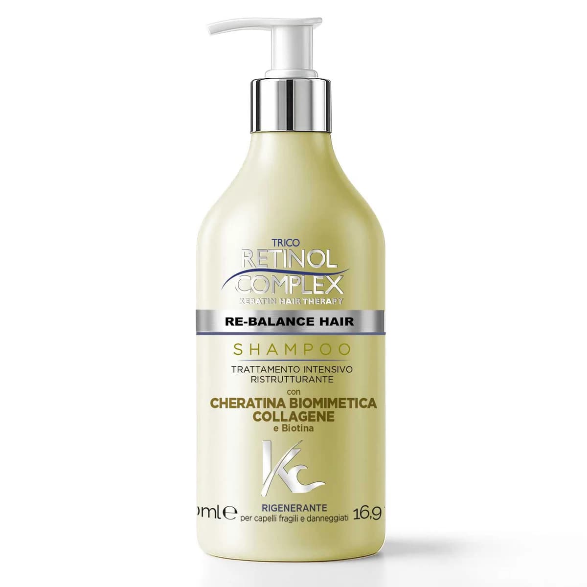Retinol Complex LINEA CHERATINA: SHAMPOO CON CHERATINA BIOMIMETICA 500ml