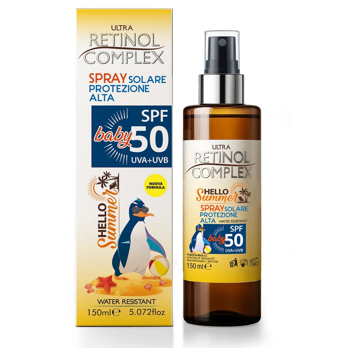 Retinol Complex LINEA HELLO SUMMER – SPRAY SOLARE SPF50 BABY 150ml