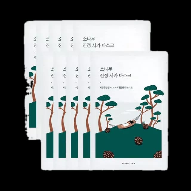 Round Lab Pine Calming Cica Mask 27ml*10 Sheets