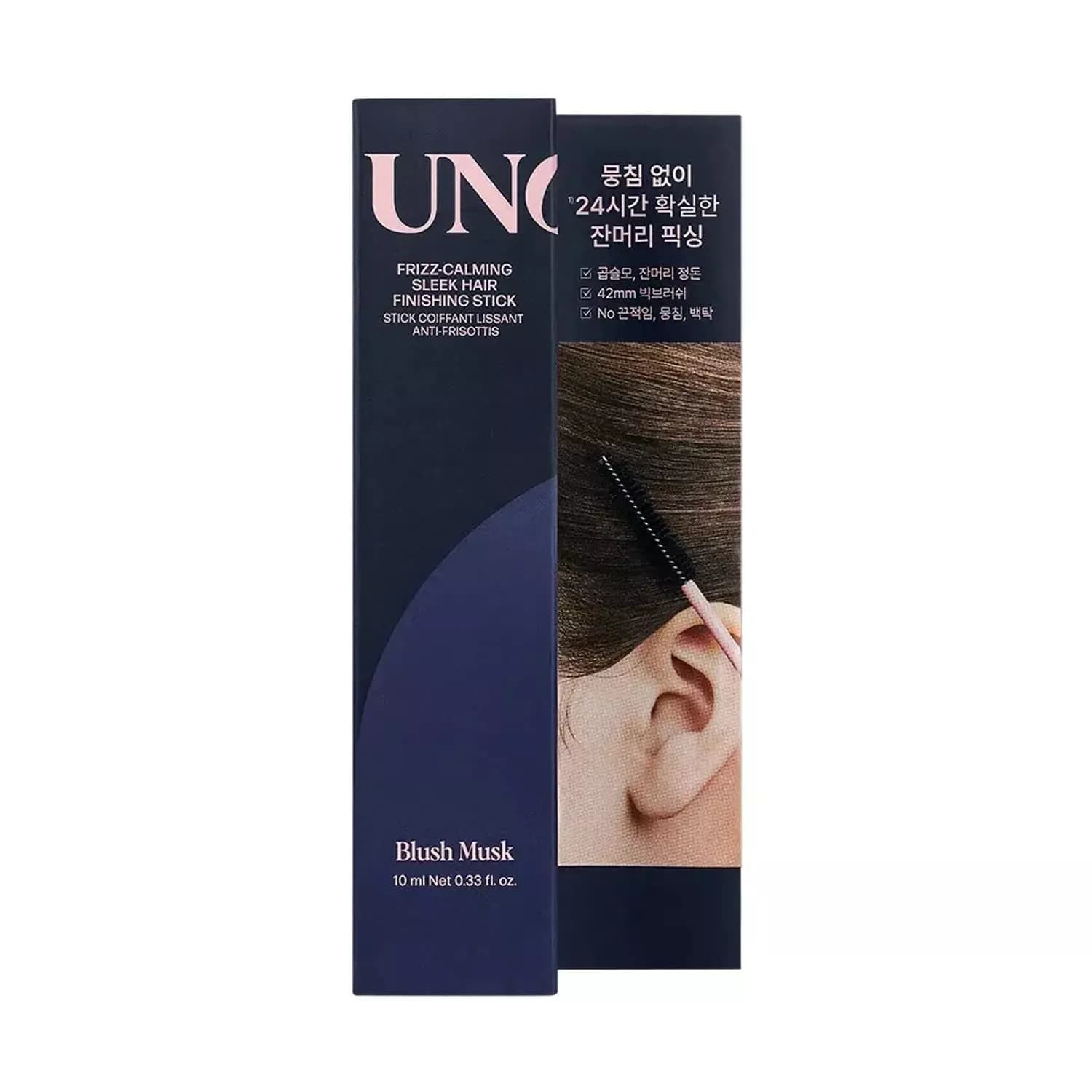 UNOVE Frizz-Calming Sleek Hair Finishing Stick Blush Musk 10ml