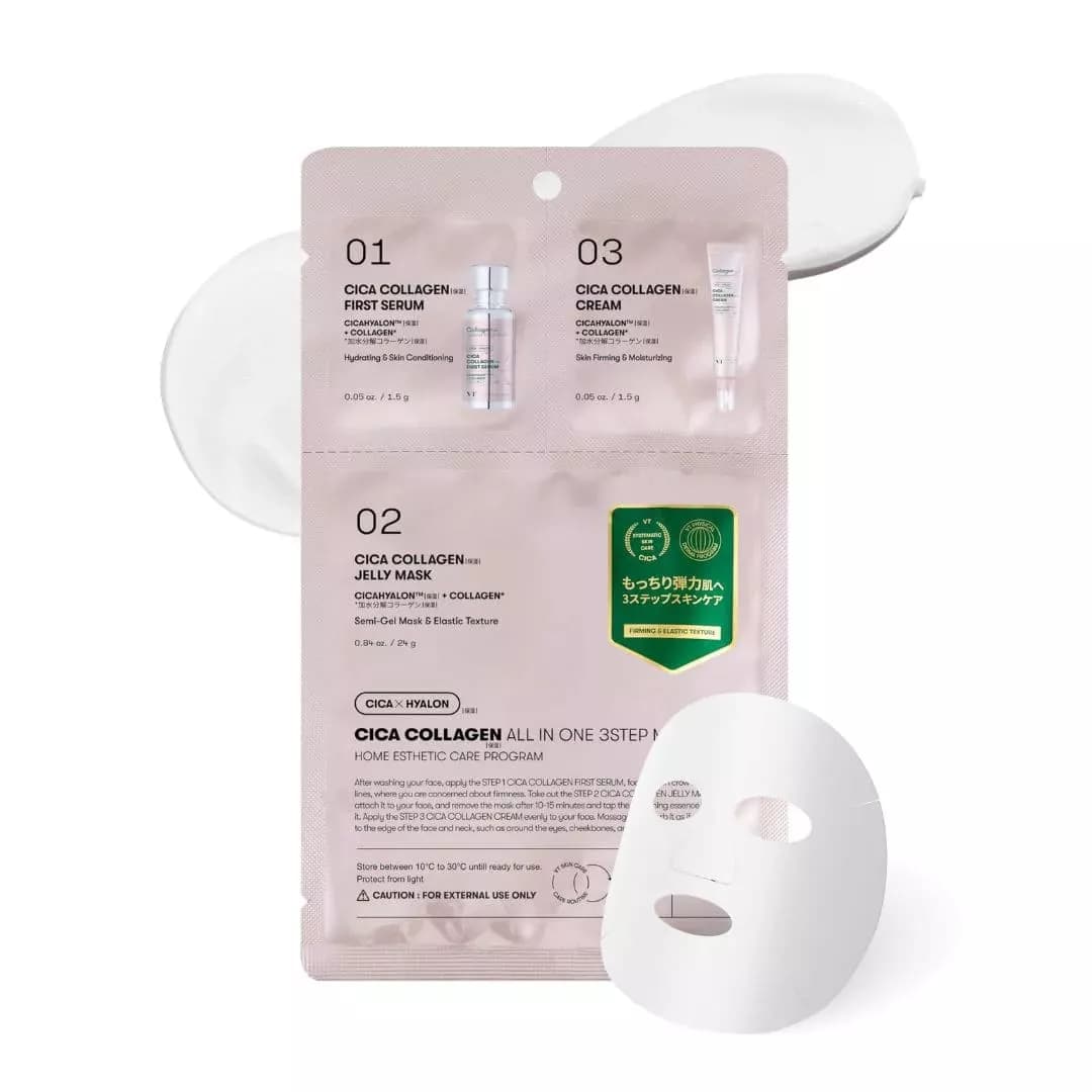 VT Cica Collagen All In One 3Step Mask - 1Ea