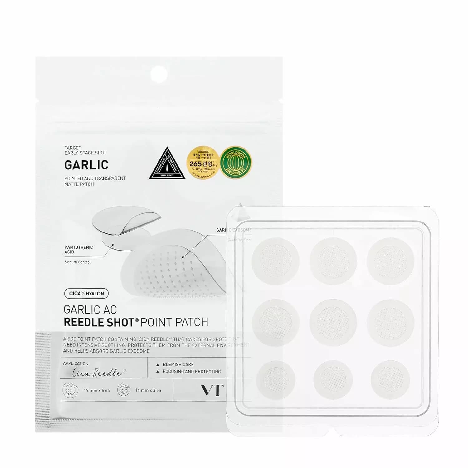 VT Garlic Ac Reedle Shot Point Patch - 9ea