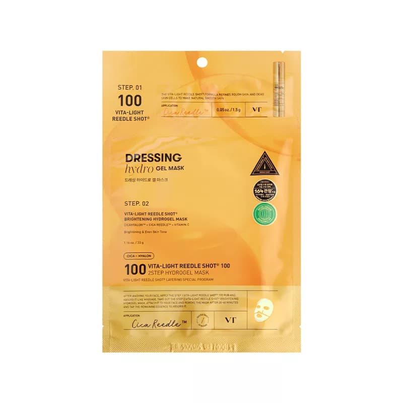 VT Vita-Light Reedle Shot® 100 2Step Hydrogel Mask - 1.5g+33g*4