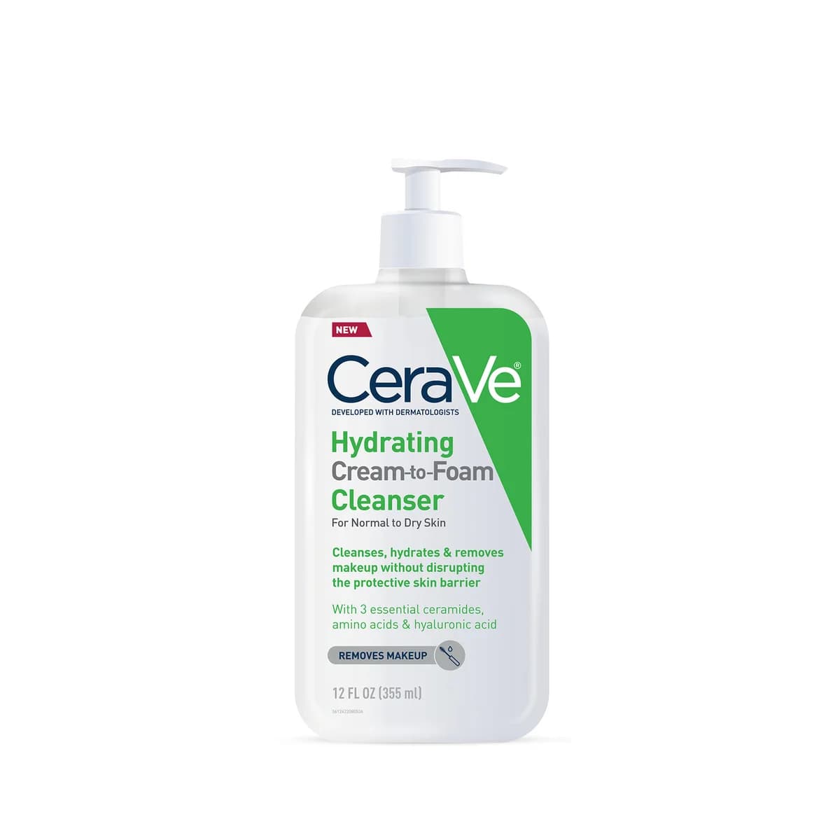 CeraVe Hydrating Cream-to-Foam Cleanser 473ml