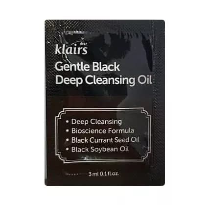 Dear Klairs Gentle Black Deep Cleansing Oil 3ml
